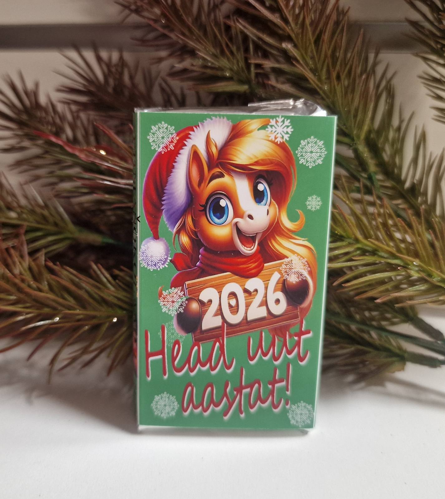 Новогодний шоколад на эстонском языке