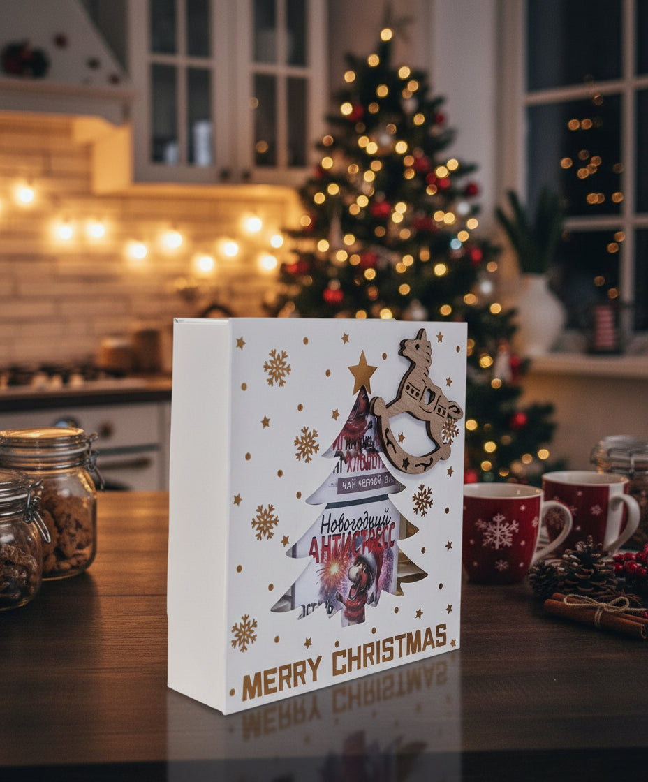 Новогодний набор: конфеты + чай