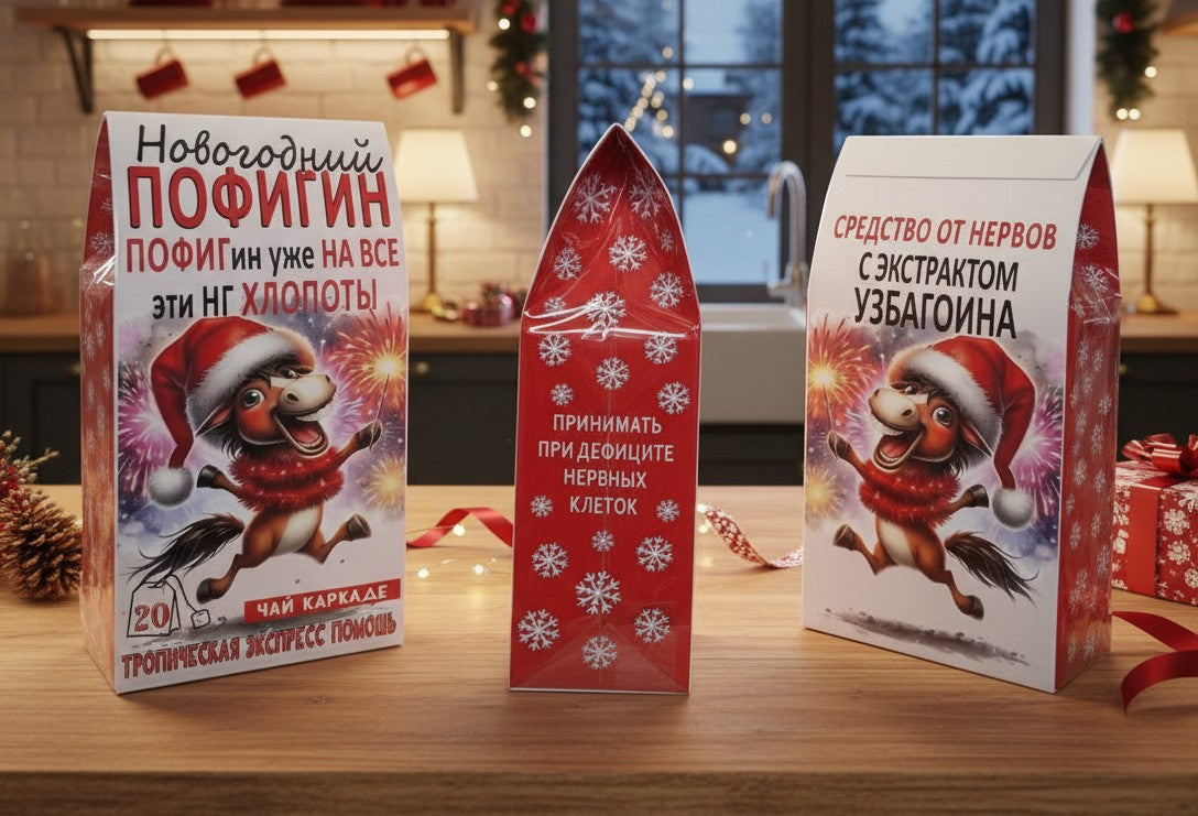 Подарочный новогодней чай каркаде