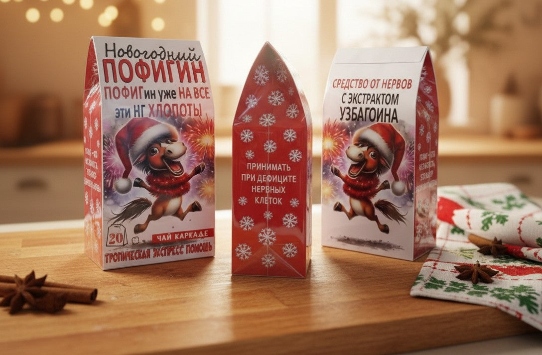 Подарочный новогодней чай каркаде