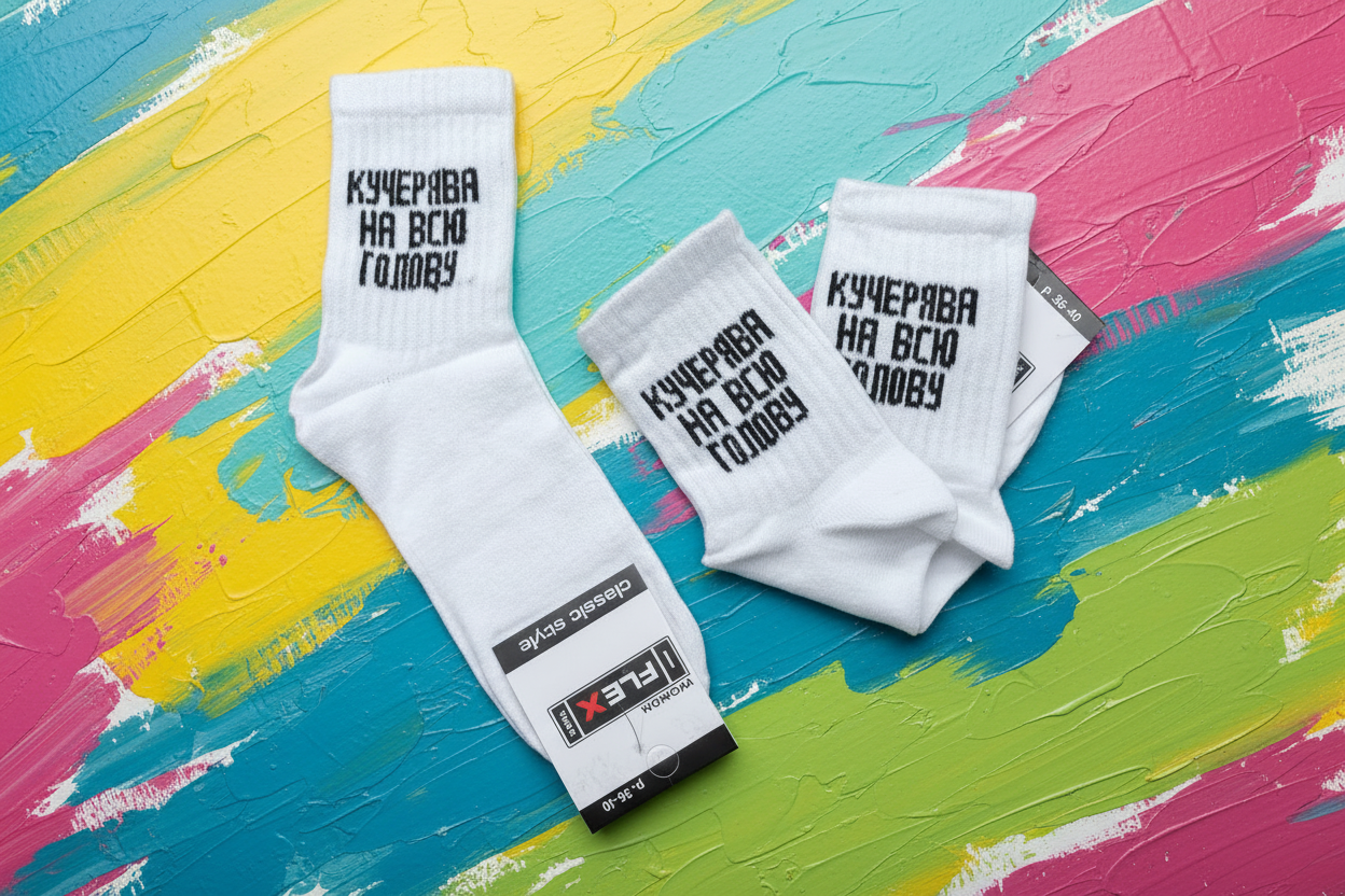 Женские носки с прикольной надписью