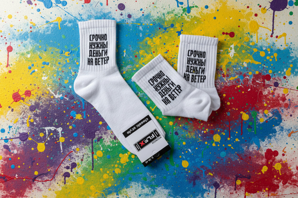 Женские носки с прикольной надписью