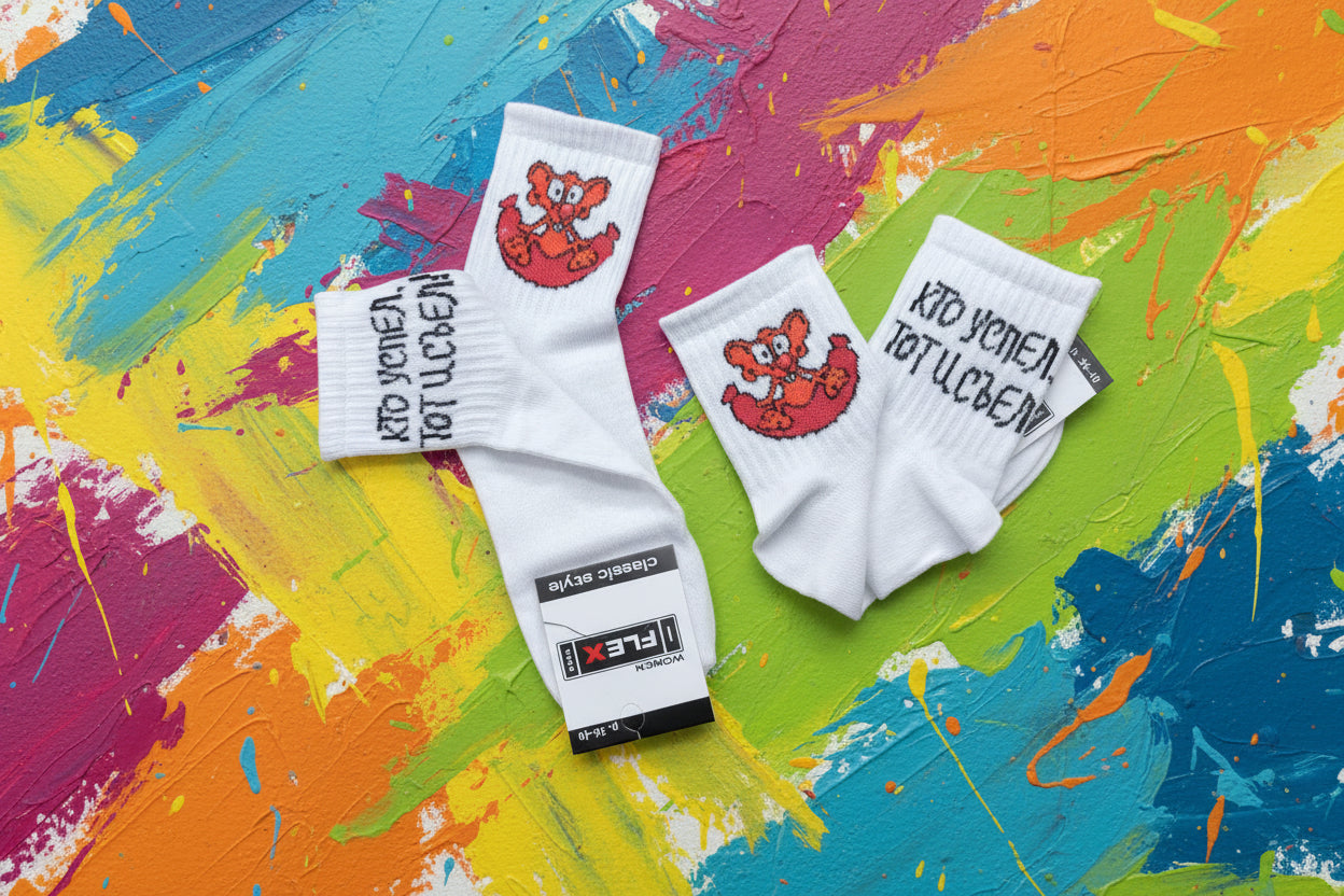 Носки с прикольной надписью 