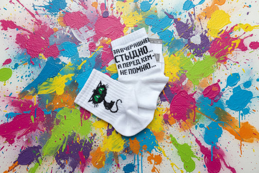 Носки с прикольной надписью