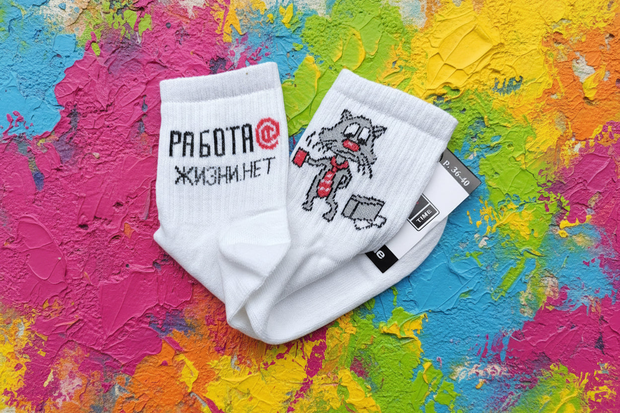 Носки с прикольной надписью