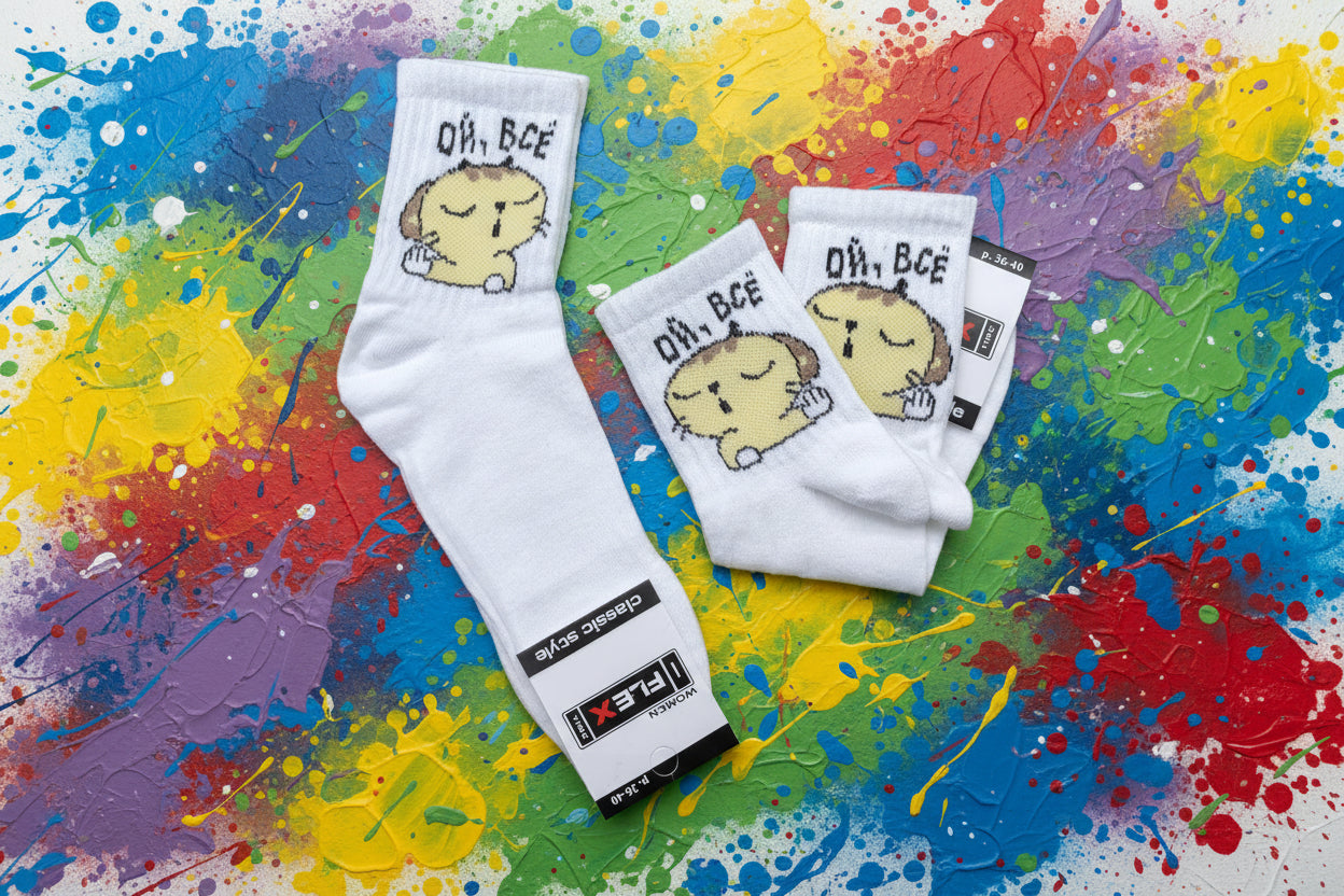 Носки с прикольной надписью 