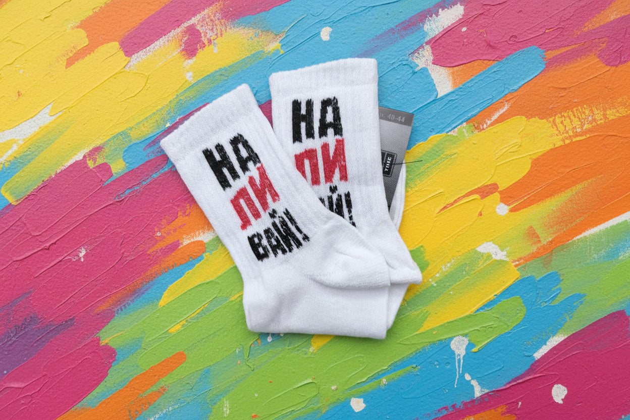 Носки с прикольной надписью
