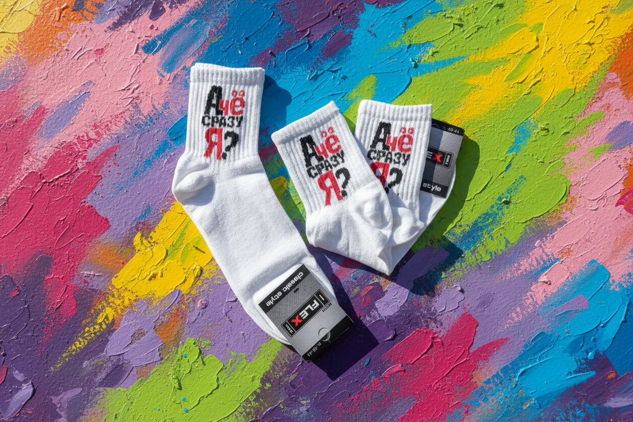 Носки с прикольными фразами