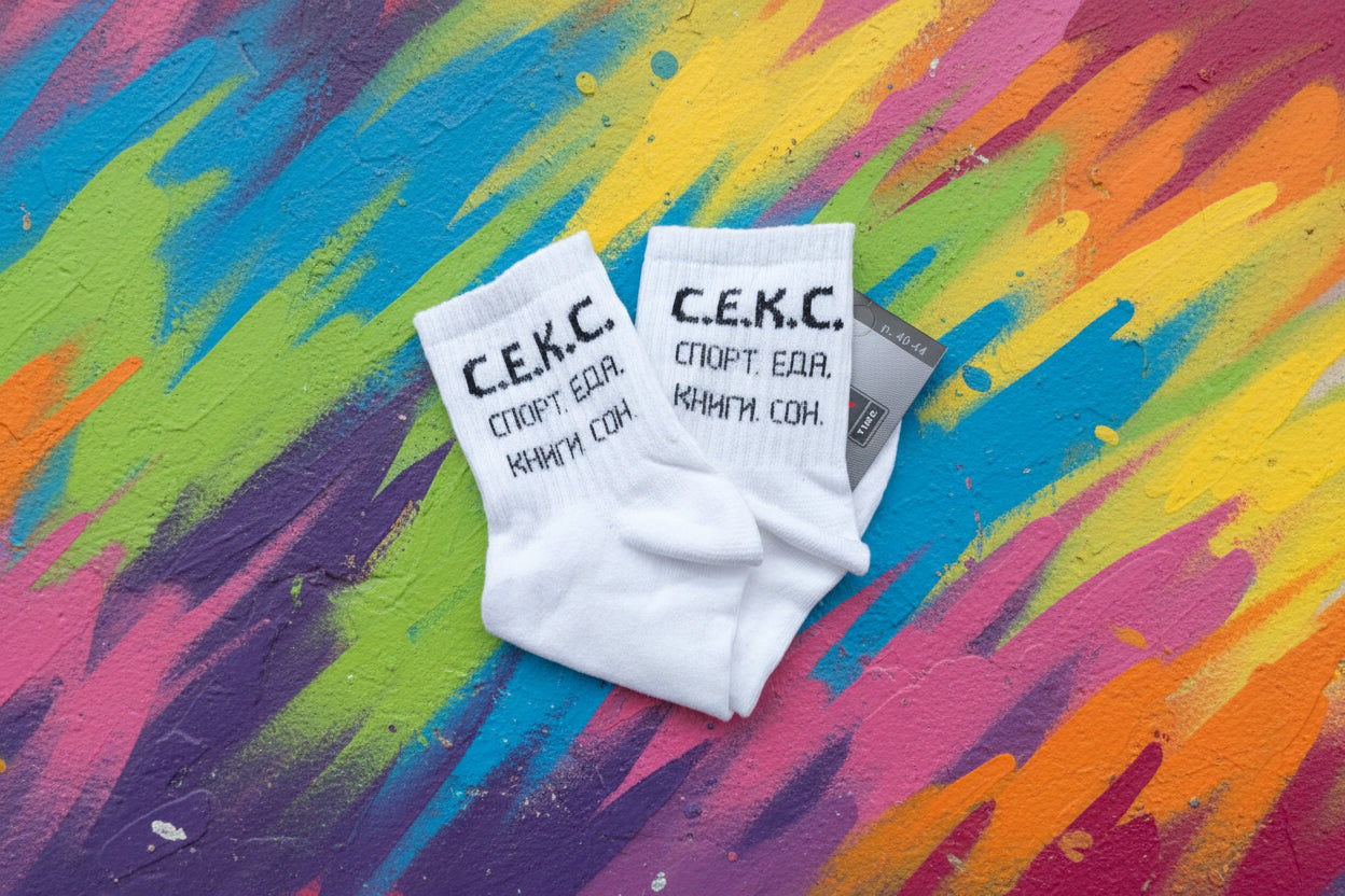 Носки с прикольной надписью