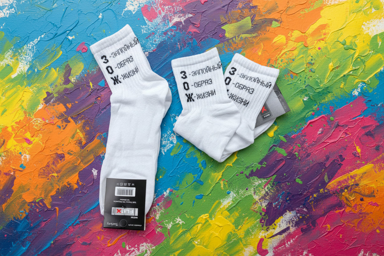 Носки с прикольной надписью