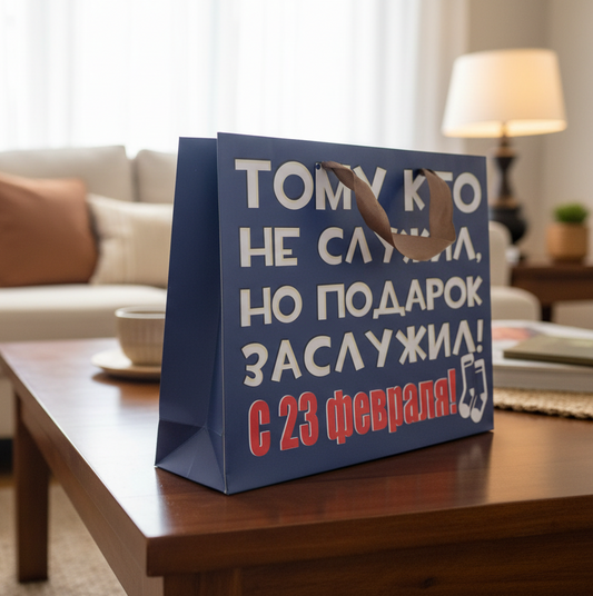 Подарочный пакет на 23 февраля
