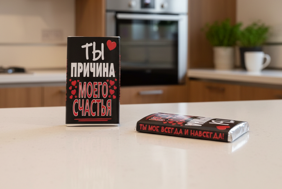 Подарочная шоколадка для дня Влюбленных