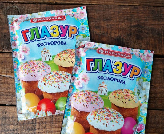 Глазурь цветная для пасхи, цвет микс, 75 г