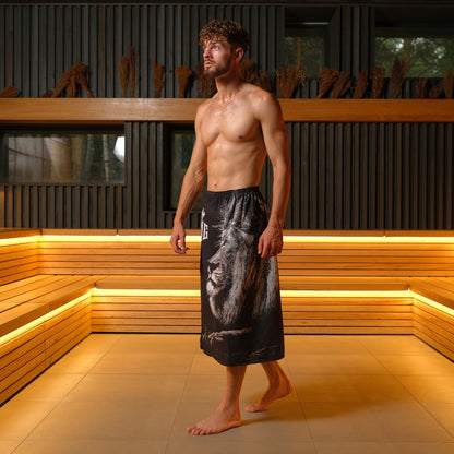 Полотенце-килт для бани «Лев», 80 х 145 см